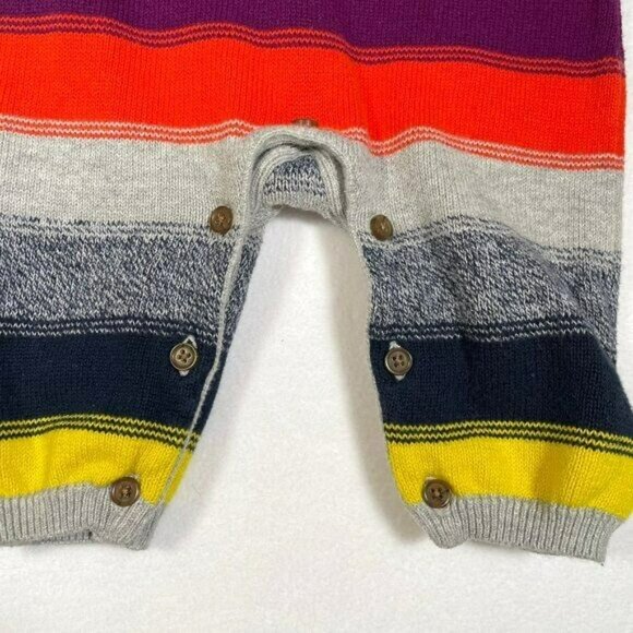 Baby Gap Infant Rainbow Striped Sweater One-Piece Jumpsuit 0-3 months - Picture 4 of 6